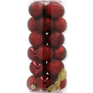 Bombka 4cm bordo 24 sztuki