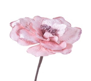 Magnolia różowa z brokatem 60cm
