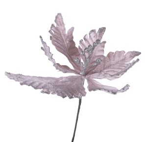 Poisencja różowo beżowa 25cm zimowa