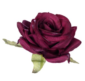 Róża wyrobowa 5cm burgundowa